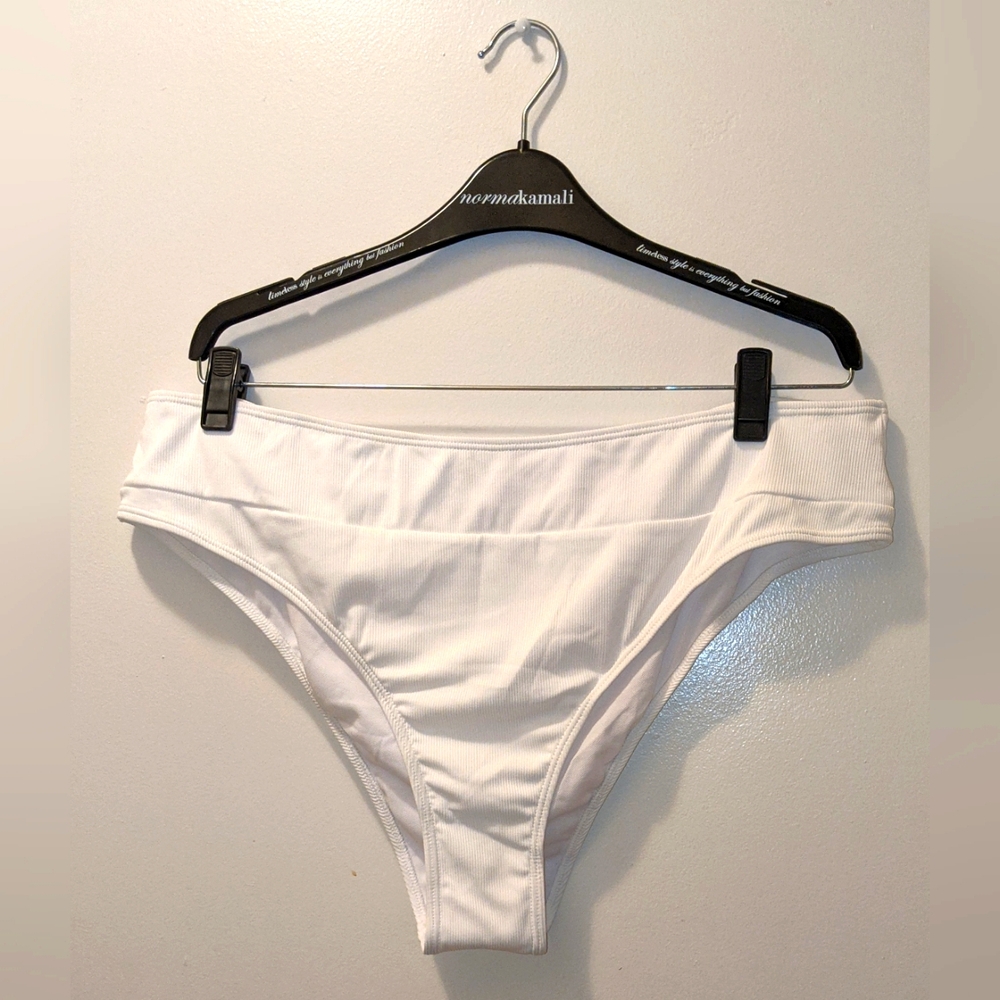 Shein 4X White High Waisted Bikini Bottom